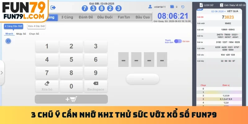 3 chú ý cần nhớ khi thử sức với xổ số FUN79