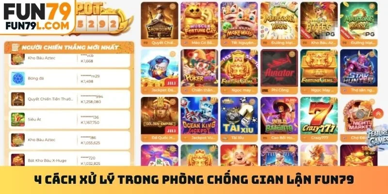 4 cách xử lý trong phòng chống gian lận Fun79