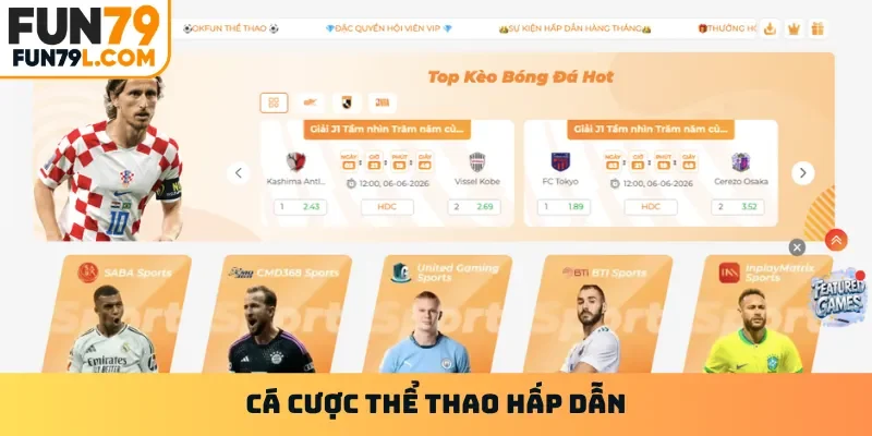 Cá cược thể thao hấp dẫn