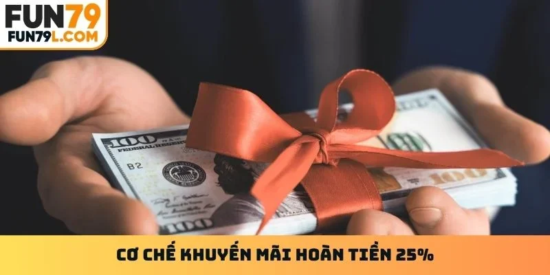 Cơ chế khuyến mãi hoàn tiền 25%